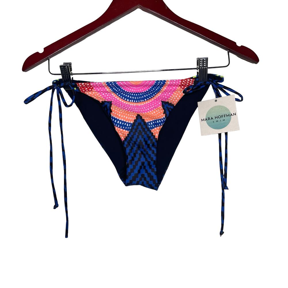 New Mara Hoffman Starbasket Tie Side Bikini Bottom Sz L - Picture 2 of 5
